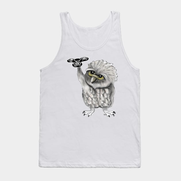 Fidget spinner owl Tank Top by msmart